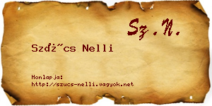 Szűcs Nelli névjegykártya